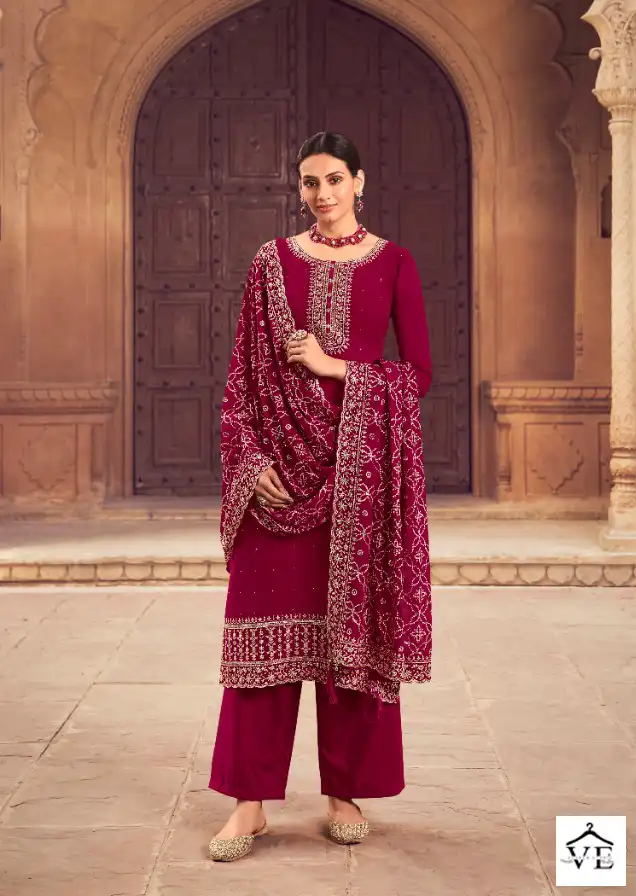 Vardan Ethnic Nitya Volume 185 Georgette Wholesale Designer Salwar Suit Catalog — Wholesale Salwar Suits, MPA wholesale from Surat - Gallery Image 7