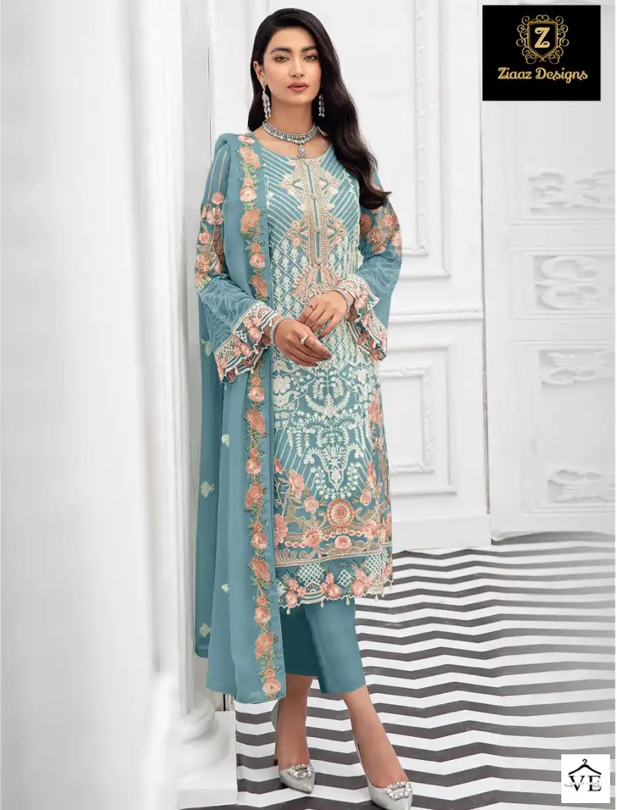 Ziaaz Noorjahan Vol 10 Georgette Wholesale Pakistani Salwar Suit Catalog — Wholesale Salwar Suits, MPA wholesale from Surat — view 1