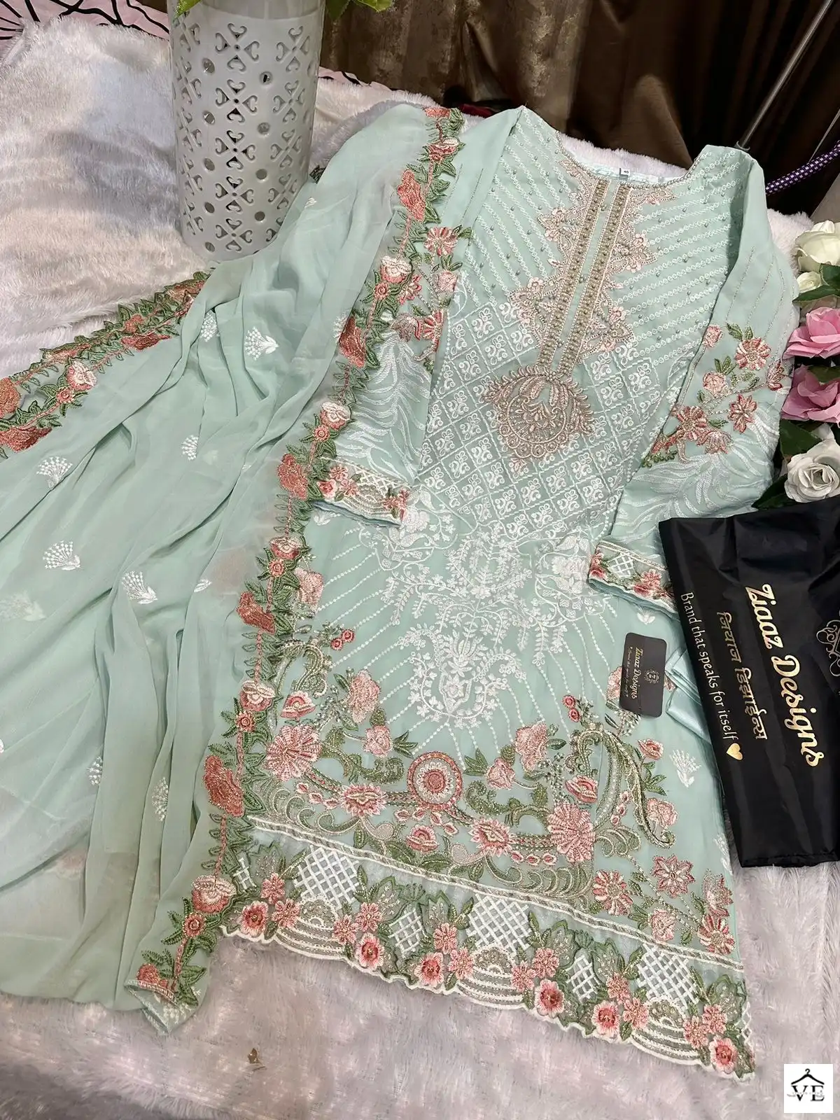 Ziaaz Noorjahan Vol 10 Georgette Wholesale Pakistani Salwar Suit Catalog — Wholesale Salwar Suits, MPA wholesale from Surat - Gallery Image 2