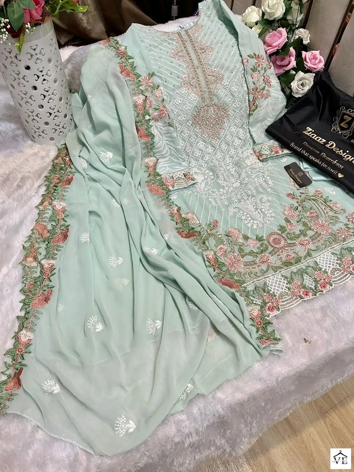 Ziaaz Noorjahan Vol 10 Georgette Wholesale Pakistani Salwar Suit Catalog — Wholesale Salwar Suits, MPA wholesale from Surat - Gallery Image 3