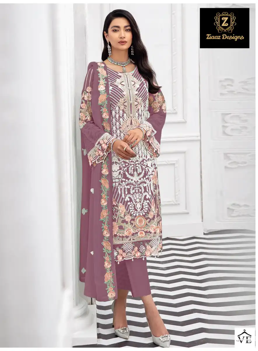 Ziaaz Noorjahan Vol 10 Georgette Wholesale Pakistani Salwar Suit Catalog — Wholesale Salwar Suits, MPA wholesale from Surat - Gallery Image 4