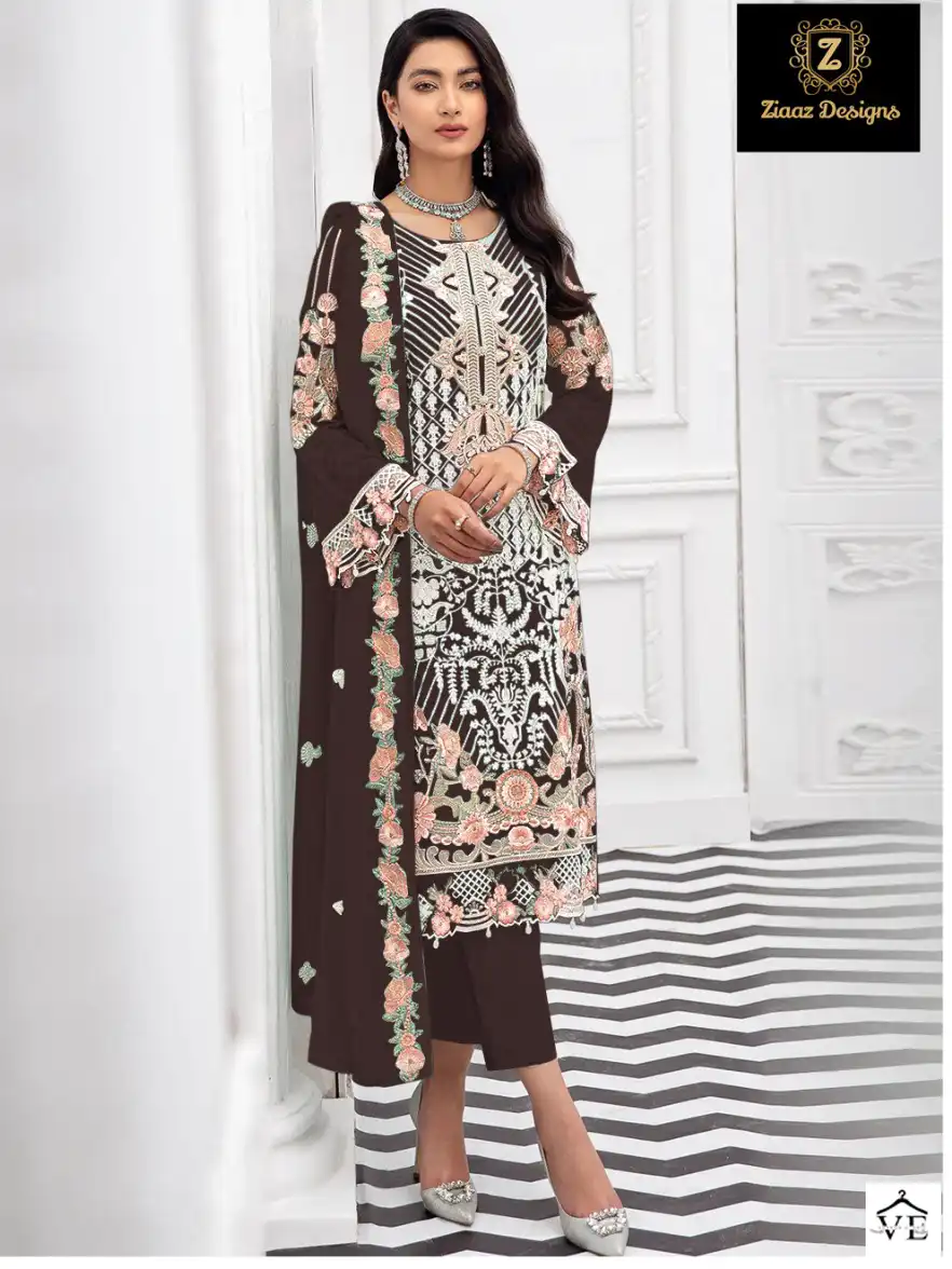 Ziaaz Noorjahan Vol 10 Georgette Wholesale Pakistani Salwar Suit Catalog — Wholesale Salwar Suits, MPA wholesale from Surat - Gallery Image 5