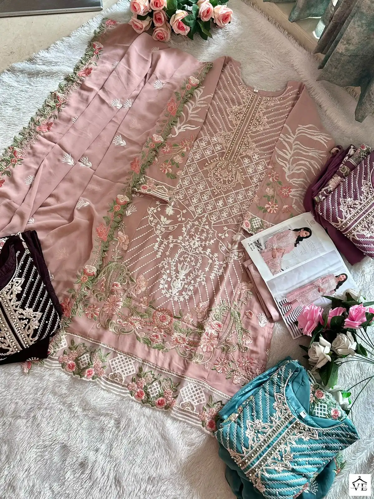 Ziaaz Noorjahan Vol 10 Georgette Wholesale Pakistani Salwar Suit Catalog — Wholesale Salwar Suits, MPA wholesale from Surat - Gallery Image 6
