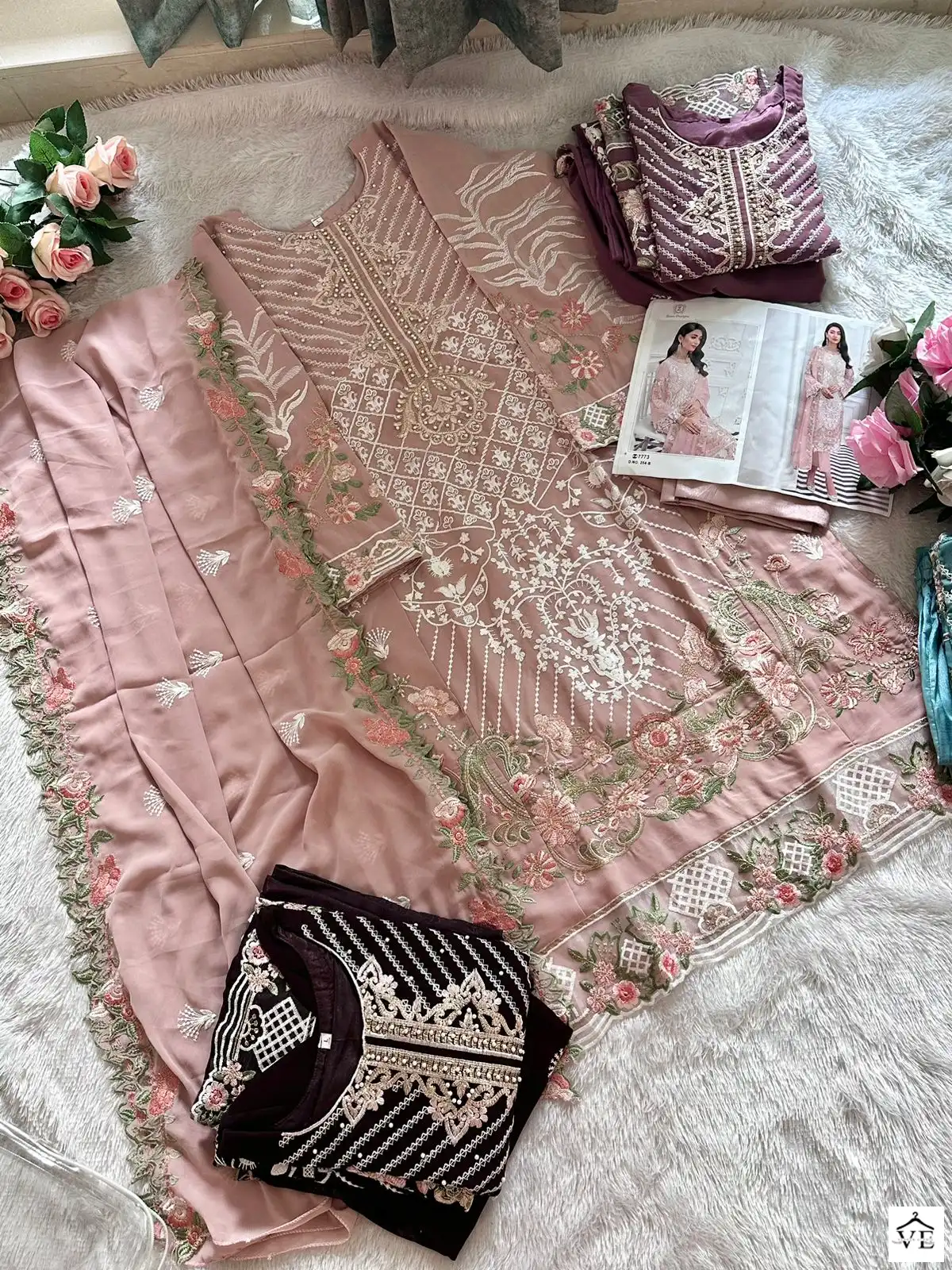 Ziaaz Noorjahan Vol 10 Georgette Wholesale Pakistani Salwar Suit Catalog — Wholesale Salwar Suits, MPA wholesale from Surat - Gallery Image 7