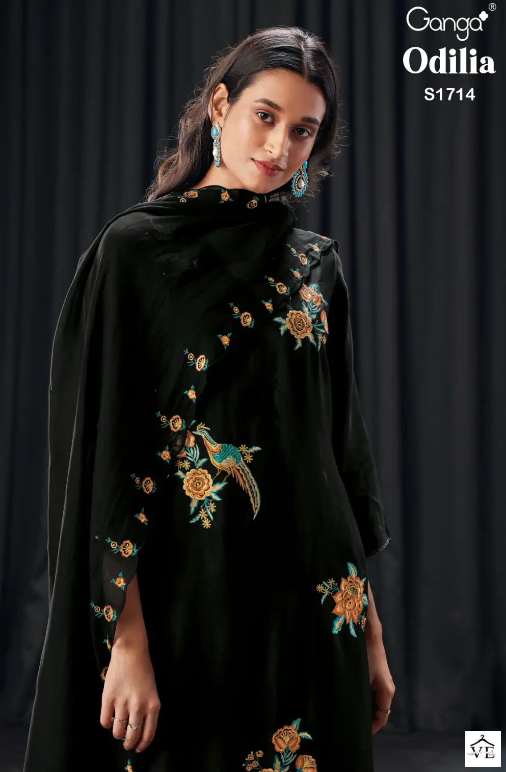 Ganga Odilia 1714 Premium Bemberg Silk Wholesale Designer Salwar Suit Catalog — Wholesale Salwar Suits, Ganga wholesale from Surat — view 1