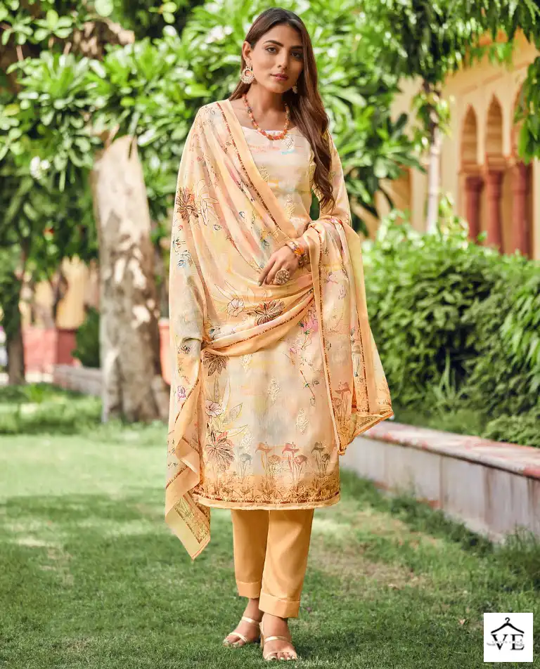 Belliza Designer Orchid Cotton Wholesale Designer Salwar Suit Catalog — Wholesale Salwar Suits, Belliza Designer wholesale from Surat — view 1