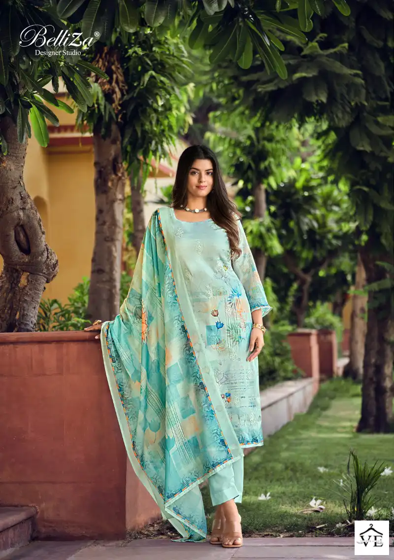 Belliza Designer Orchid Cotton Wholesale Designer Salwar Suit Catalog — Wholesale Salwar Suits, Belliza Designer wholesale from Surat - Gallery Image 4