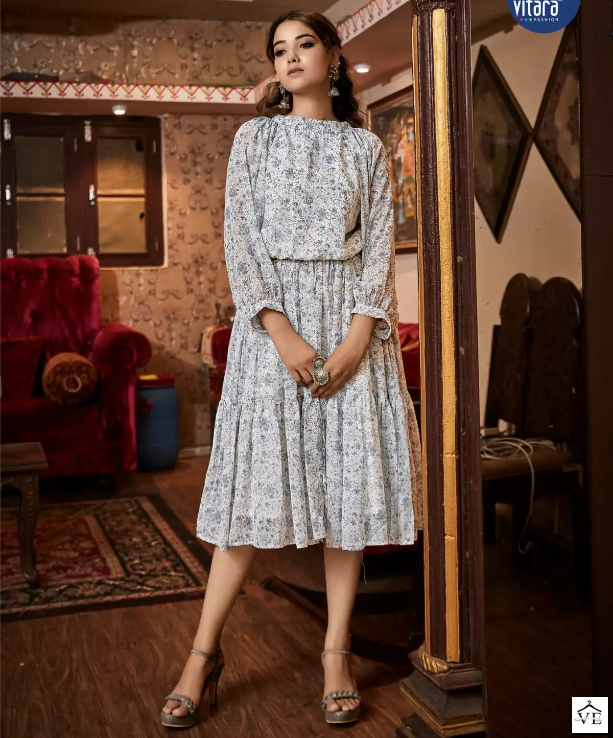 Vitara Fashion Oregan Georgette Tunic Wholesale Kurtis Catalog