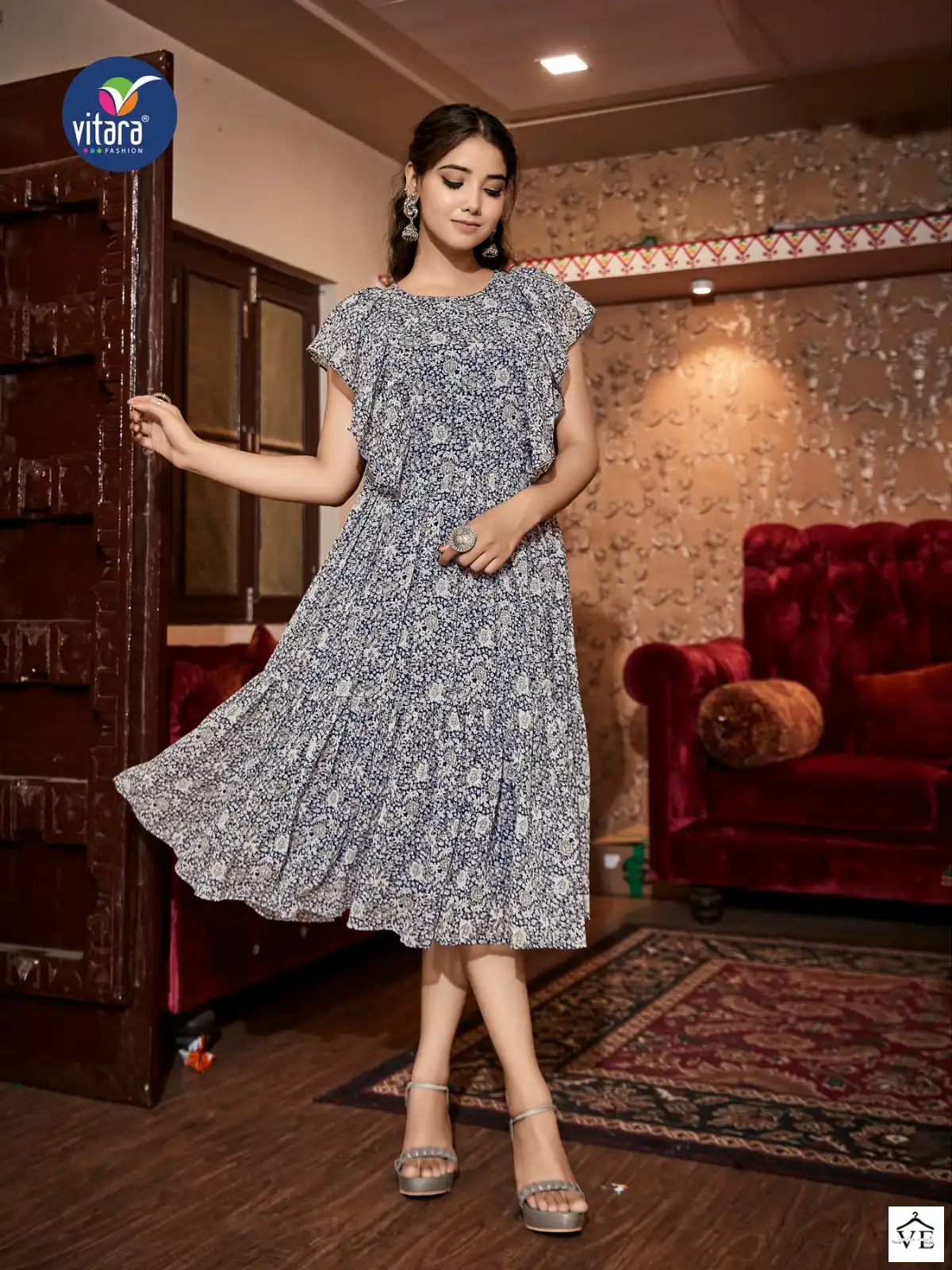 Vitara Fashion Oregan Georgette Tunic Wholesale Kurtis Catalog - Image 4