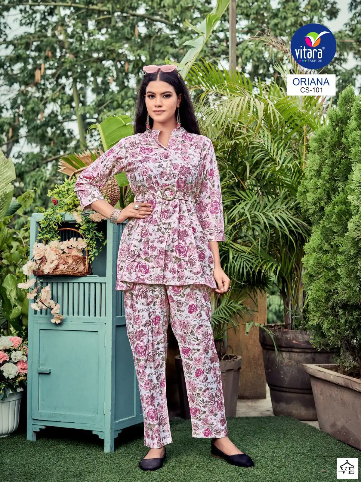 Vitara Oriana Viscos Modal Chaderi Wholesale Co-Ord Set Catalog — Wholesale Kurtis, MPA wholesale from Surat — view 6