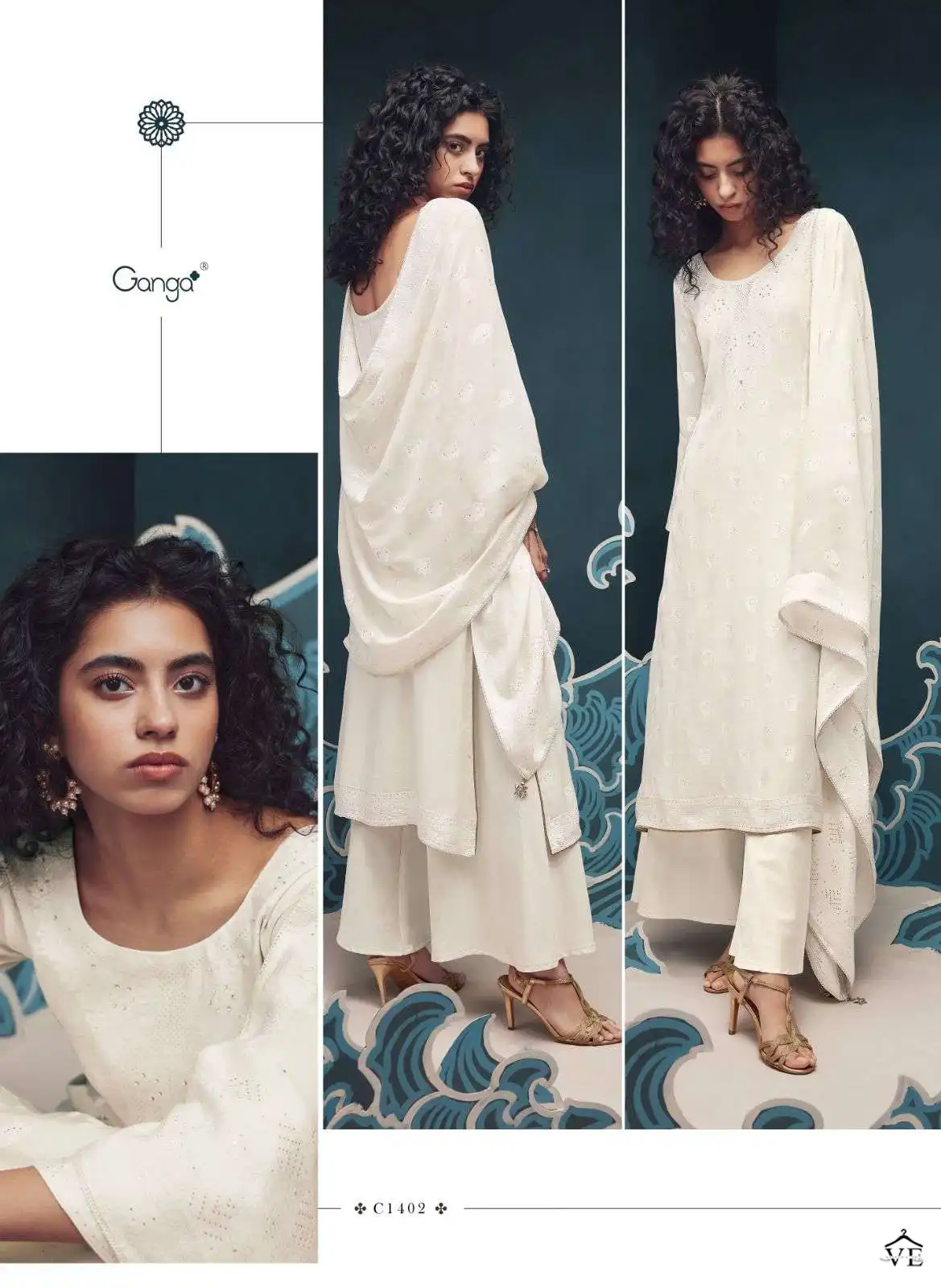 Ganga Orphic Premium Viscose Silk Wholesale Designer Salwar Suit Catalog — Wholesale Salwar Suits, MPA wholesale from Surat - Gallery Image 2