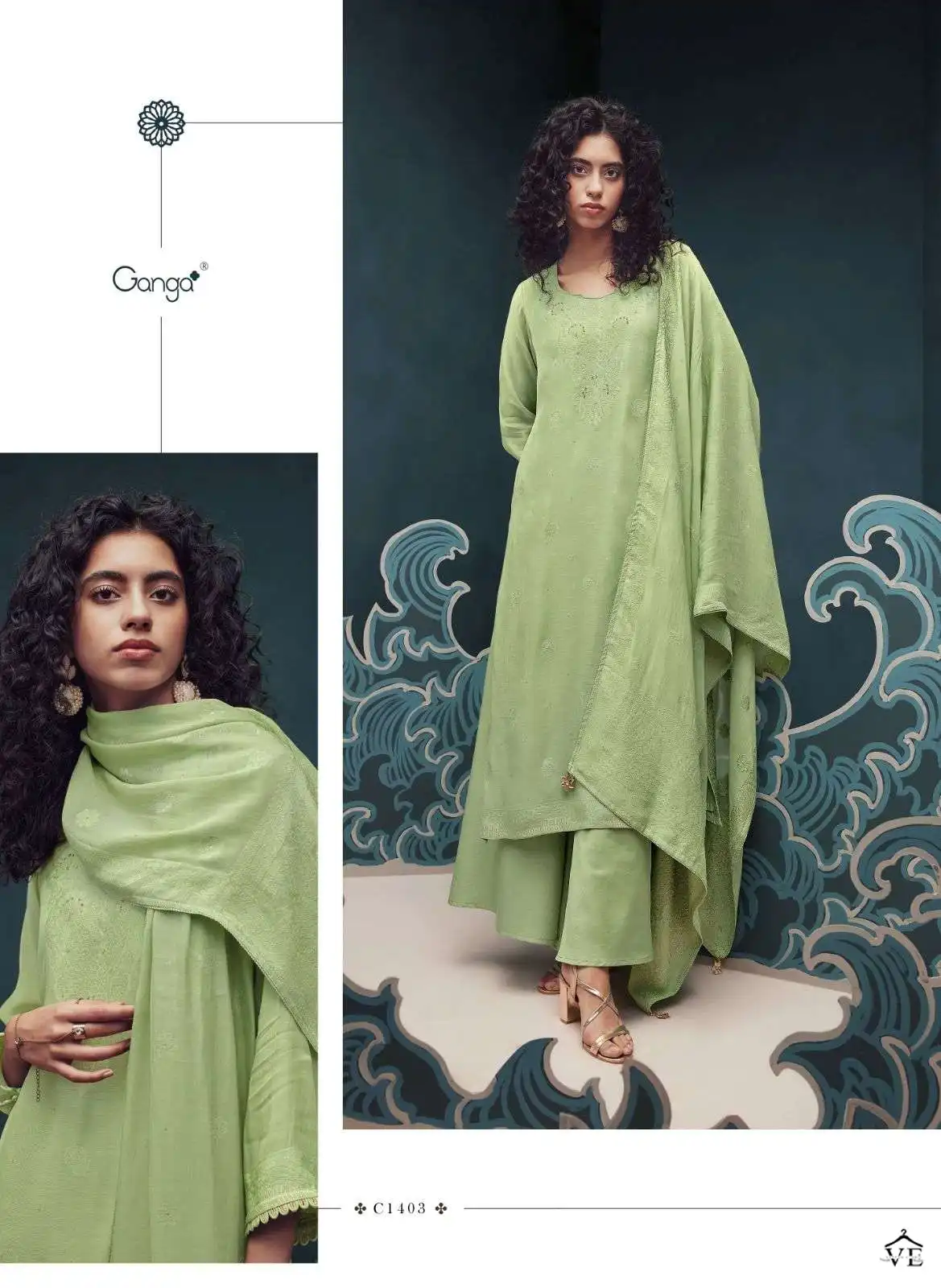Ganga Orphic Premium Viscose Silk Wholesale Designer Salwar Suit Catalog — Wholesale Salwar Suits, MPA wholesale from Surat - Gallery Image 3