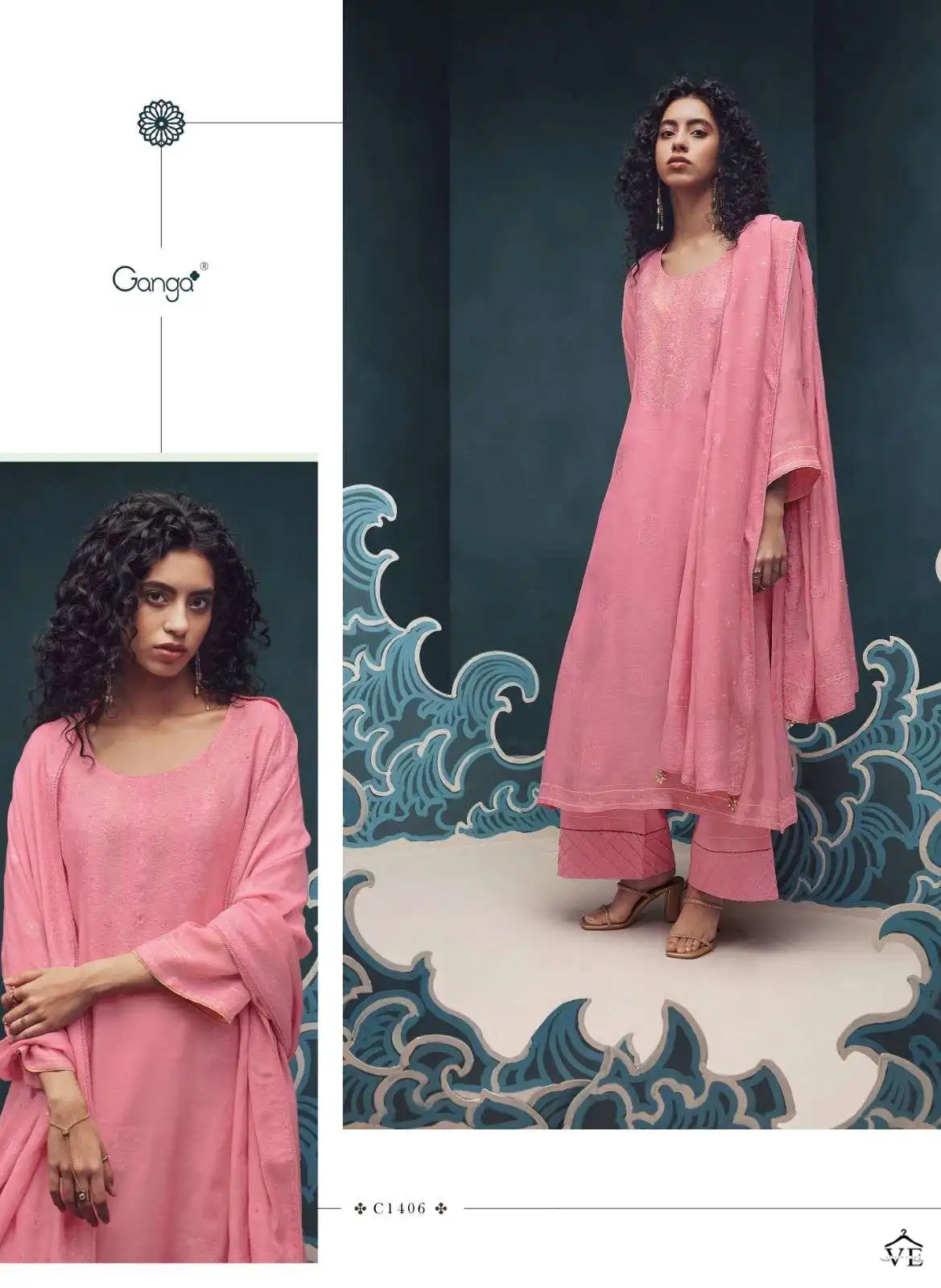 Ganga Orphic Premium Viscose Silk Wholesale Designer Salwar Suit Catalog — Wholesale Salwar Suits, MPA wholesale from Surat - Gallery Image 5