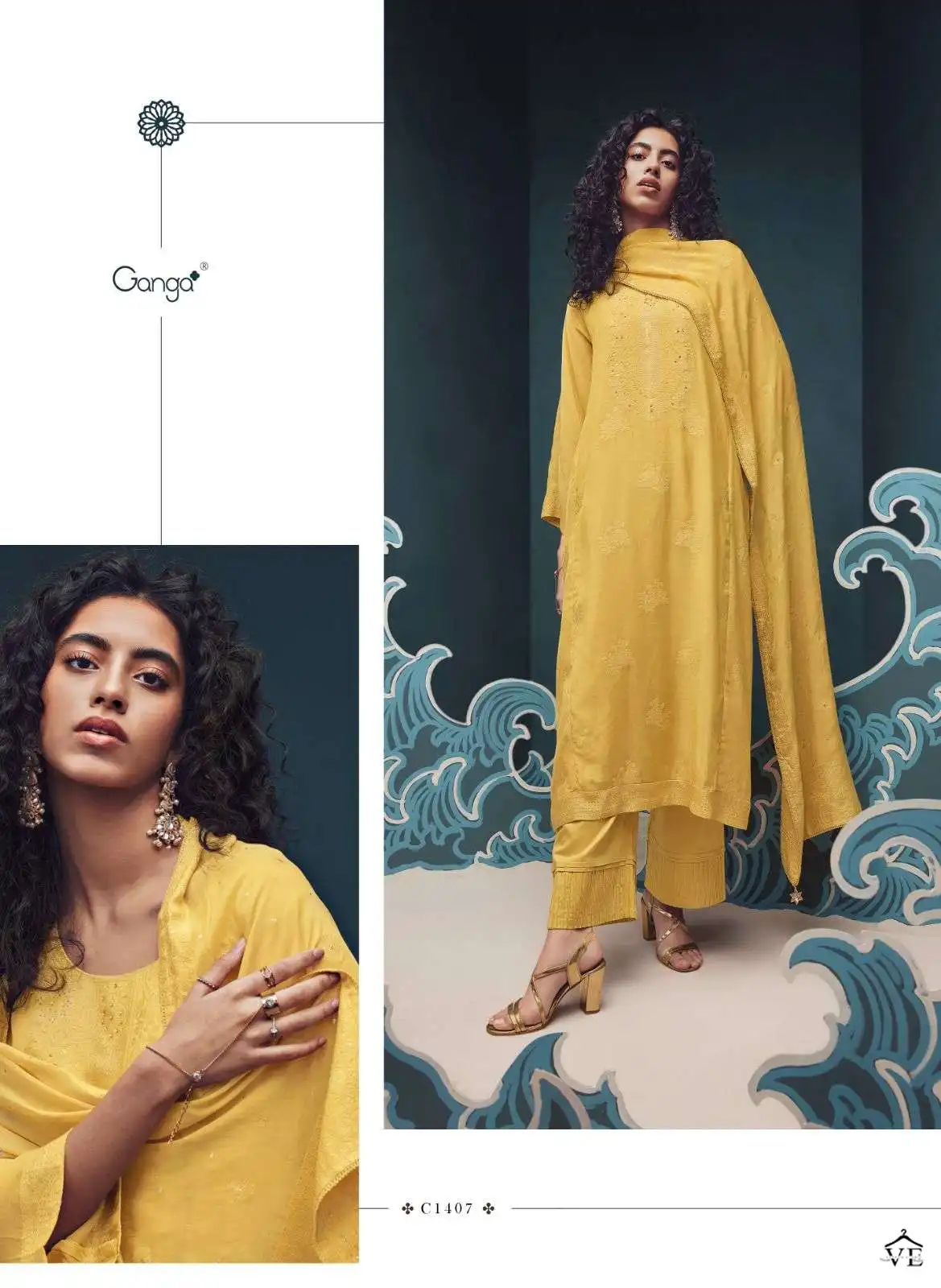 Ganga Orphic Premium Viscose Silk Wholesale Designer Salwar Suit Catalog — Wholesale Salwar Suits, MPA wholesale from Surat - Gallery Image 6