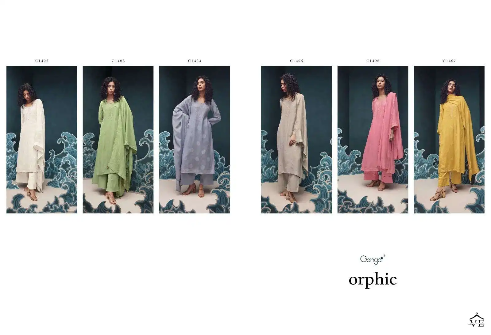 Ganga Orphic Premium Viscose Silk Wholesale Designer Salwar Suit Catalog — Wholesale Salwar Suits, MPA wholesale from Surat — view 8