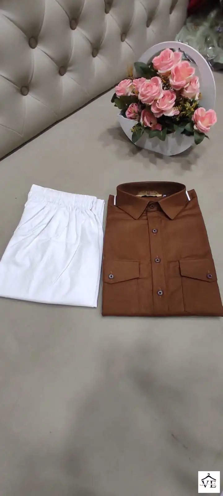 Outluk Pathani 1 Cotton Wholesale Kurta With Pajama Catalog — Singles, MPA wholesale from Surat — view 9