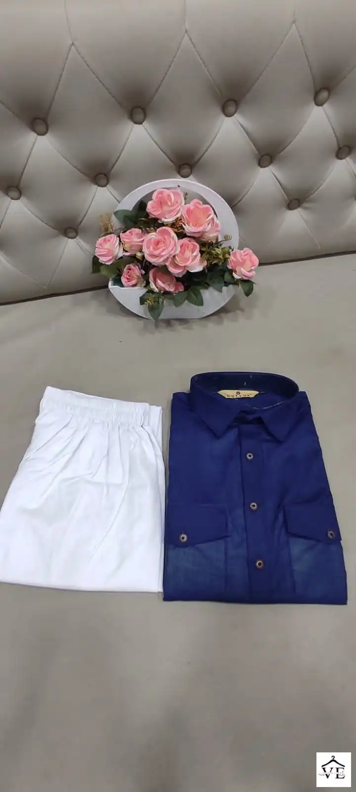 Outluk Pathani 1 Cotton Wholesale Kurta With Pajama Catalog — Singles, MPA wholesale from Surat — view 11