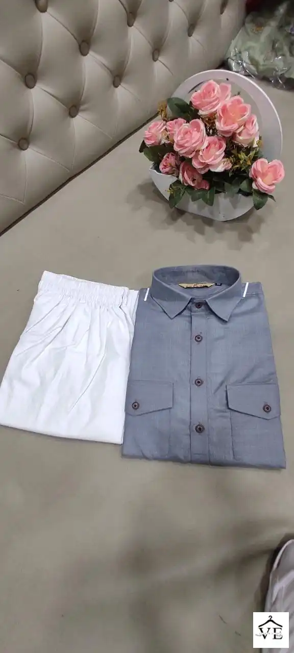 Outluk Pathani 1 Cotton Wholesale Kurta With Pajama Catalog — Singles, MPA wholesale from Surat — view 12