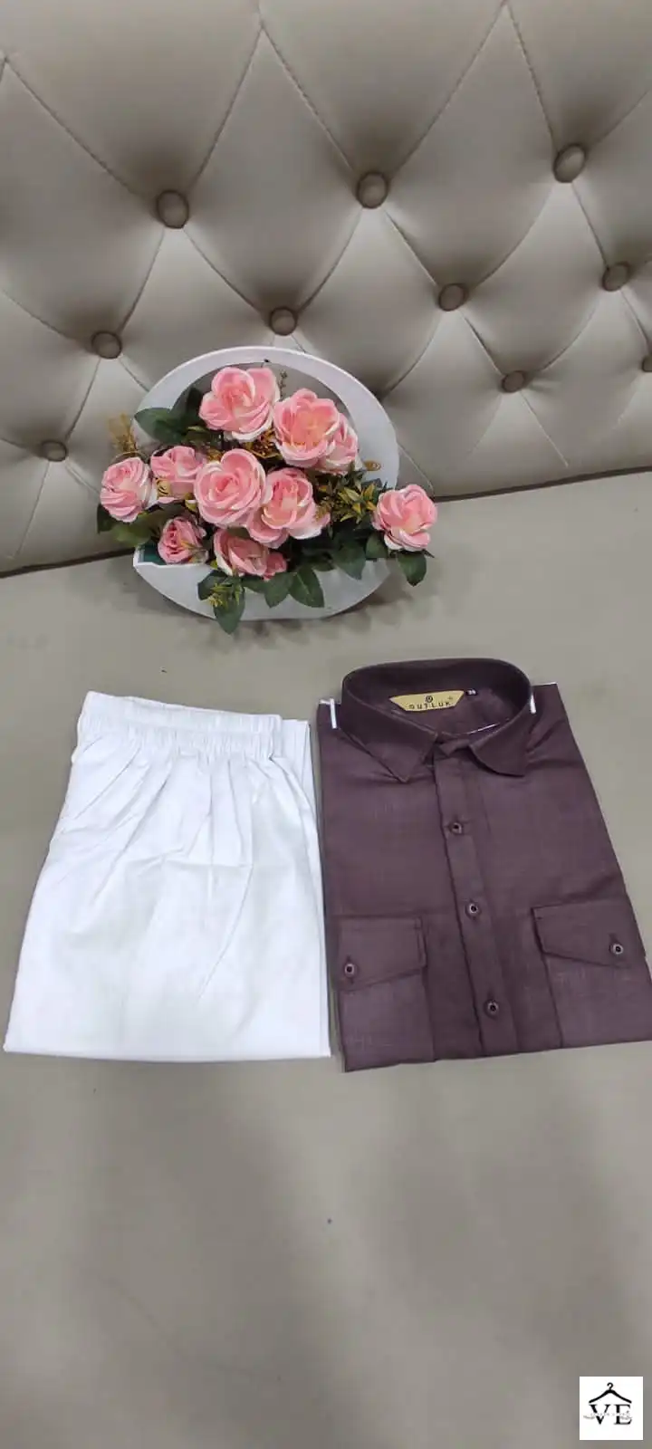Outluk Pathani 1 Cotton Wholesale Kurta With Pajama Catalog — Singles, MPA wholesale from Surat — view 13