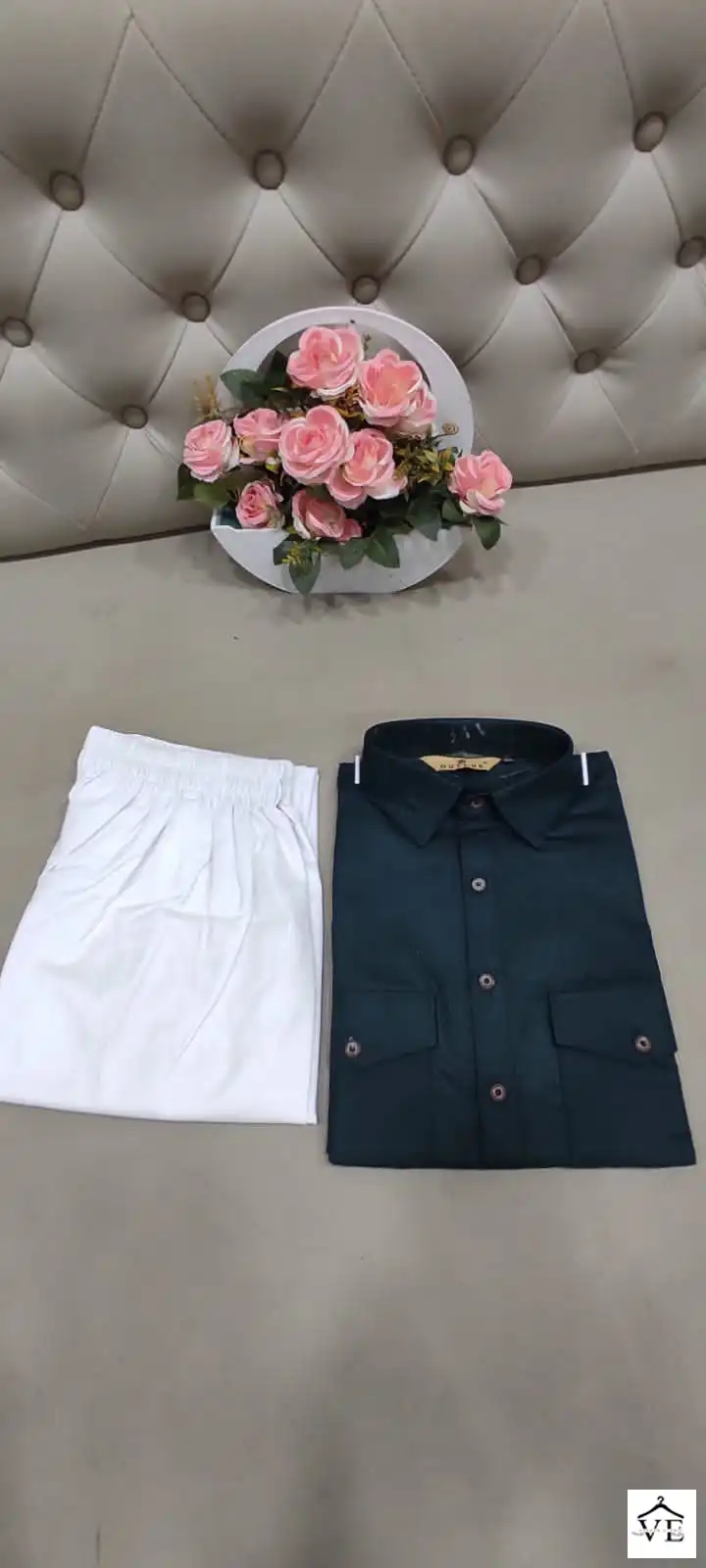 Outluk Pathani 1 Cotton Wholesale Kurta With Pajama Catalog — Singles, MPA wholesale from Surat — view 14