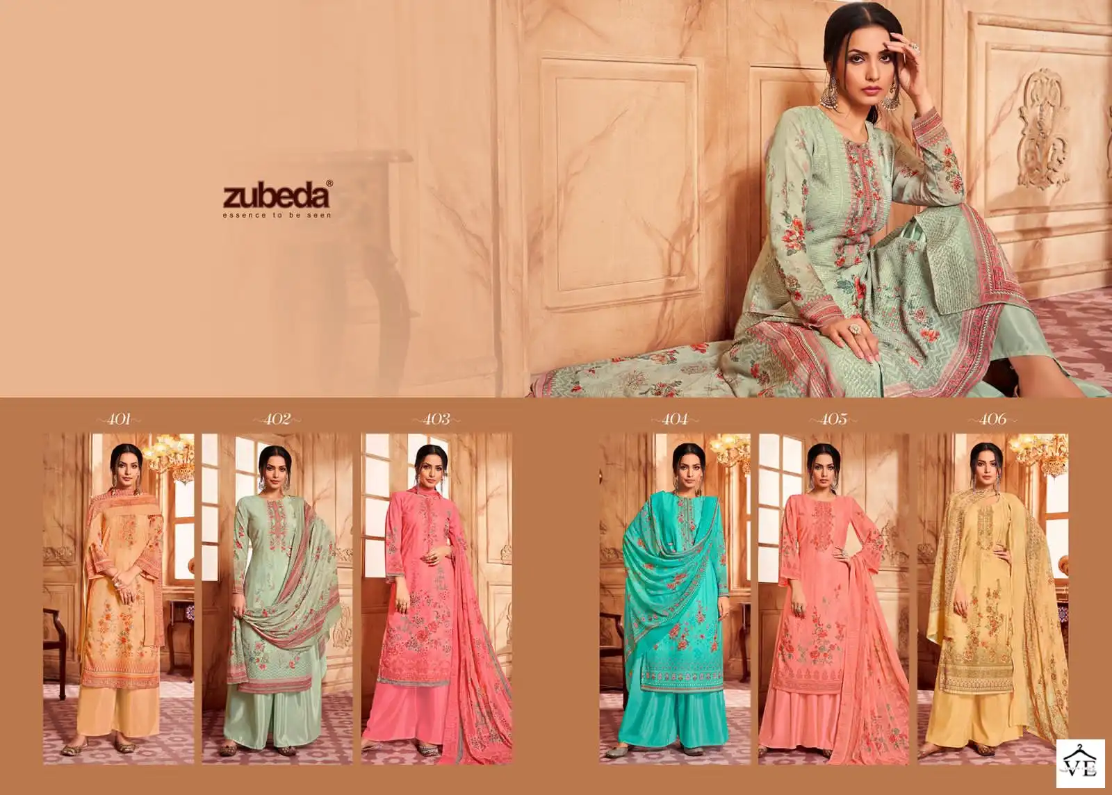 Zubeda Pakiza Georgette Wholesale Disegnersalwar Suit Catalog — Wholesale Salwar Suits, MPA wholesale from Surat — view 6