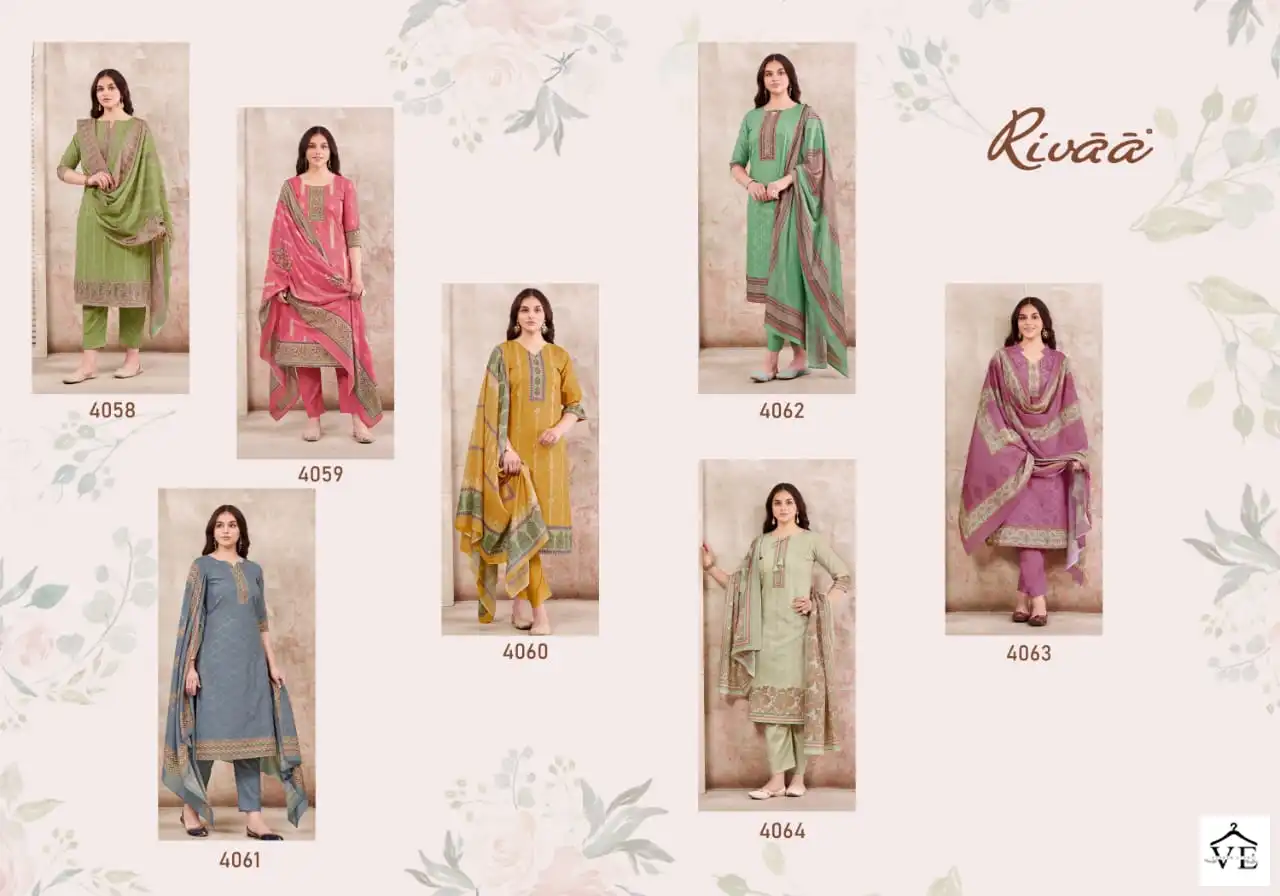 Rivaa Panghat Cotton Wholesale Designer Salwar Suit Catalog — Wholesale Salwar Suits, MPA wholesale from Surat — view 8