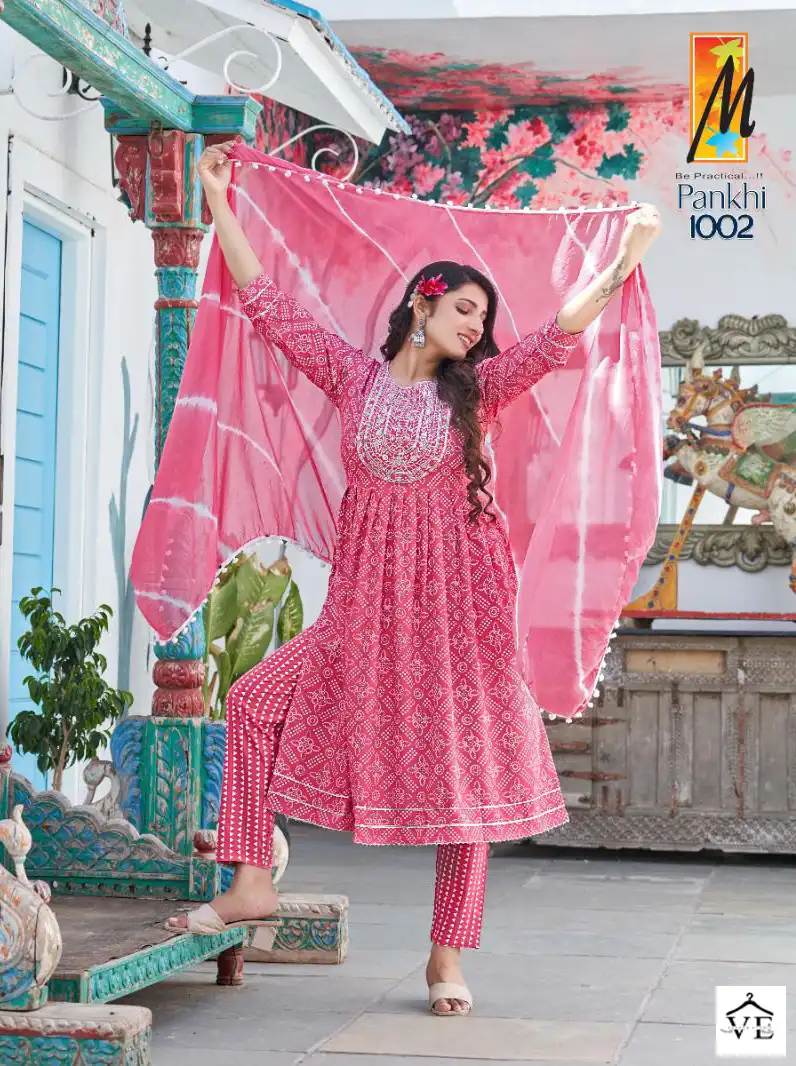 Vardan Ethnic Pankhi Rayon Bandhni Print Wholesale Readymade Salwar Suit Catalog — Wholesale Salwar Suits, MPA wholesale from Surat - Gallery Image 2
