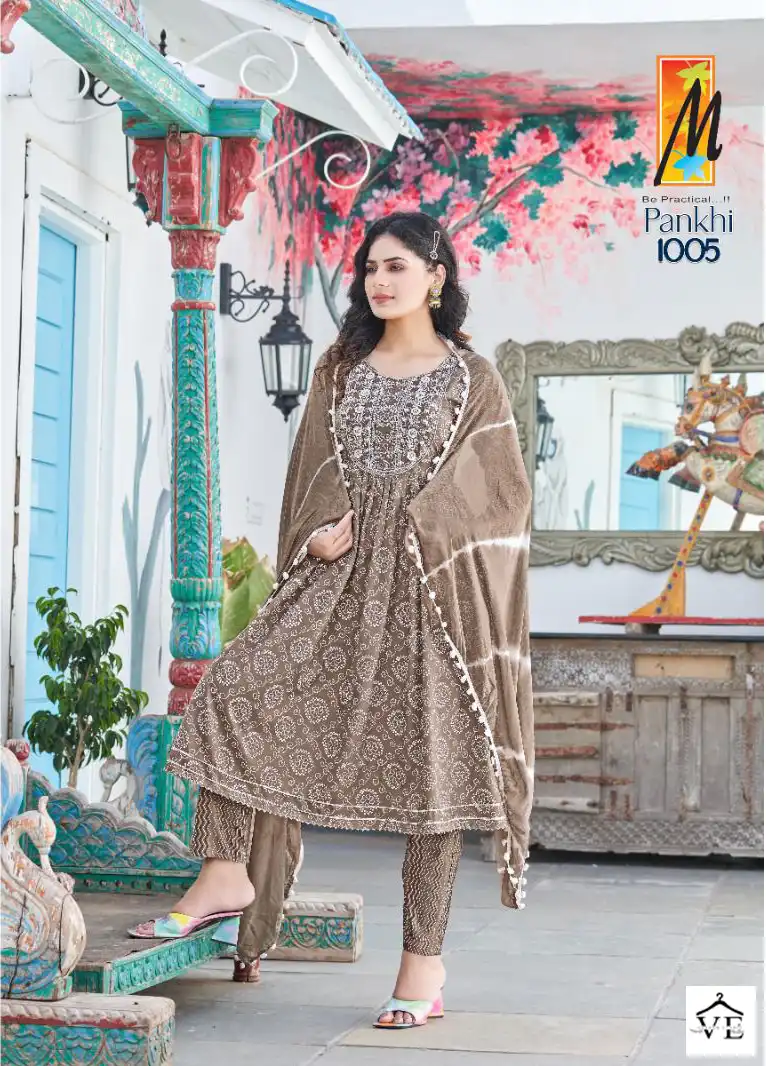 Vardan Ethnic Pankhi Rayon Bandhni Print Wholesale Readymade Salwar Suit Catalog — Wholesale Salwar Suits, MPA wholesale from Surat - Gallery Image 5