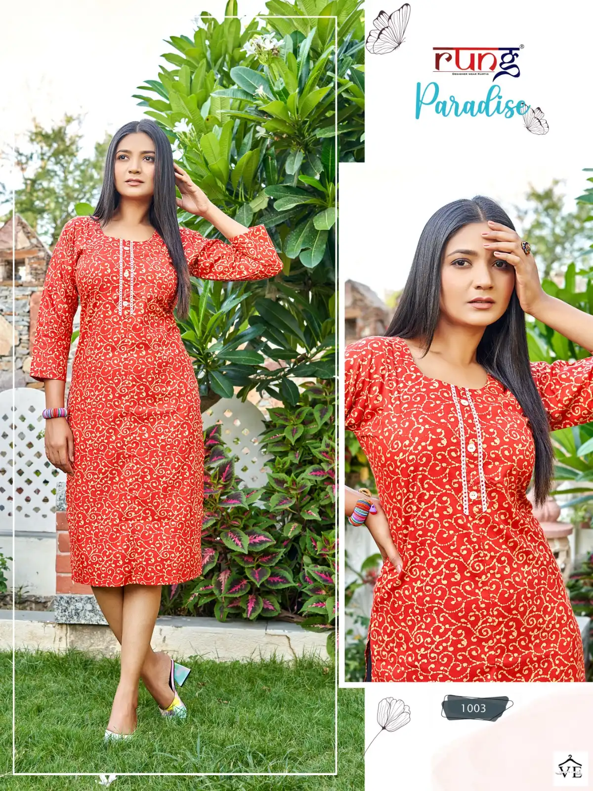 Rung Paradise Heavy Rayon Wholesale Kurtis Catalog — Wholesale Kurtis, MPA wholesale from Surat — view 2