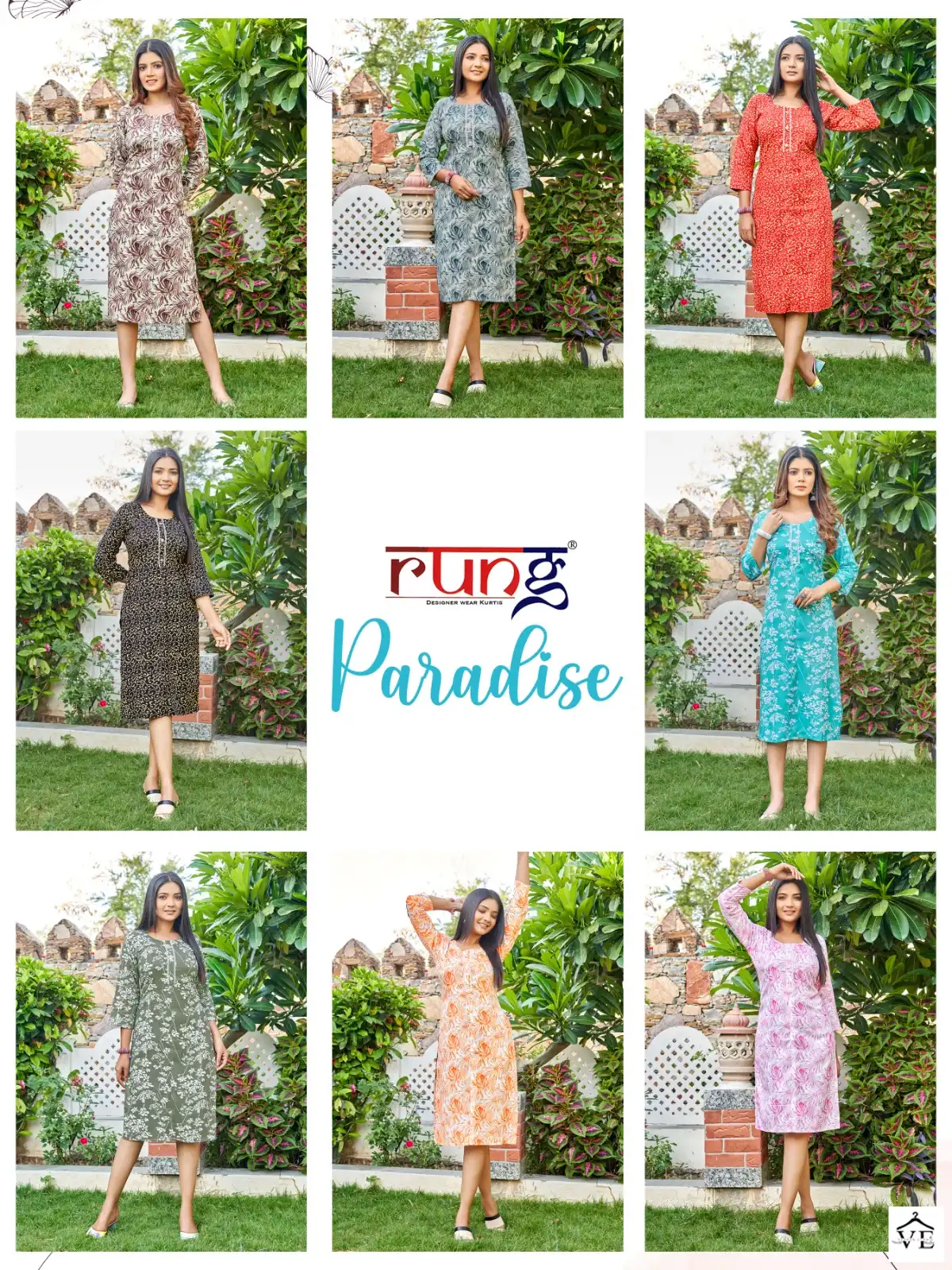 Rung Paradise Heavy Rayon Wholesale Kurtis Catalog — Wholesale Kurtis, MPA wholesale from Surat — view 9