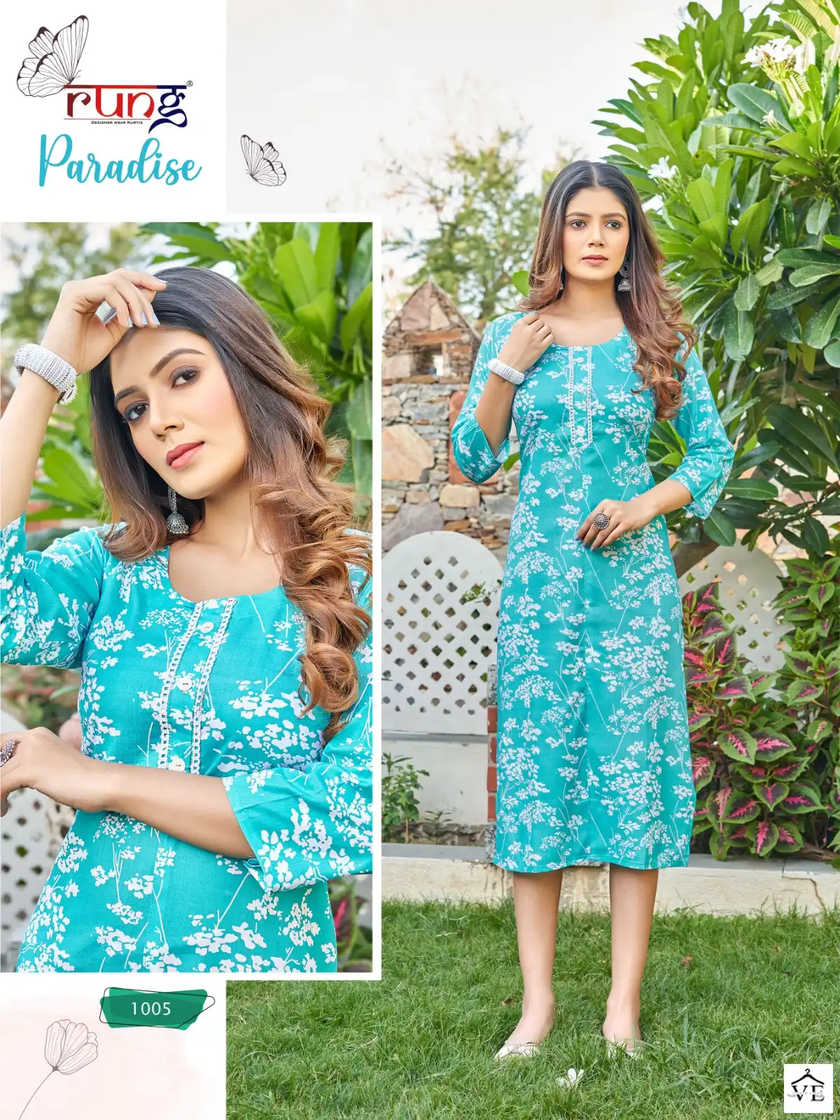 Rung Paradise Heavy Rayon Wholesale Kurtis Catalog — Wholesale Kurtis, MPA wholesale from Surat — view 5