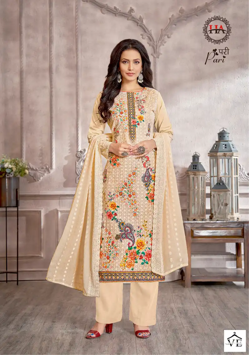 Harshit Fashion Pari Cotton Wholesale Salwar Suit Catalog — Wholesale Salwar Suits, MPA wholesale from Surat - Gallery Image 2
