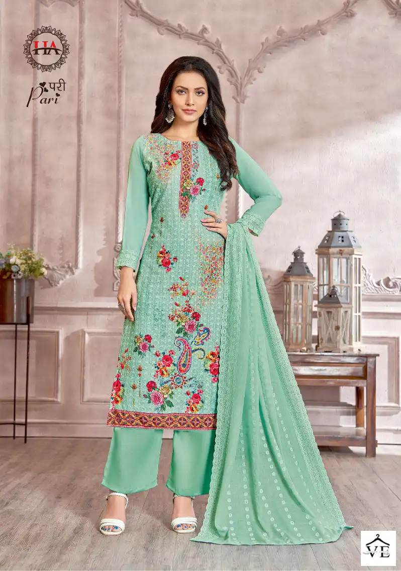 Harshit Fashion Pari Cotton Wholesale Salwar Suit Catalog — Wholesale Salwar Suits, MPA wholesale from Surat - Gallery Image 3