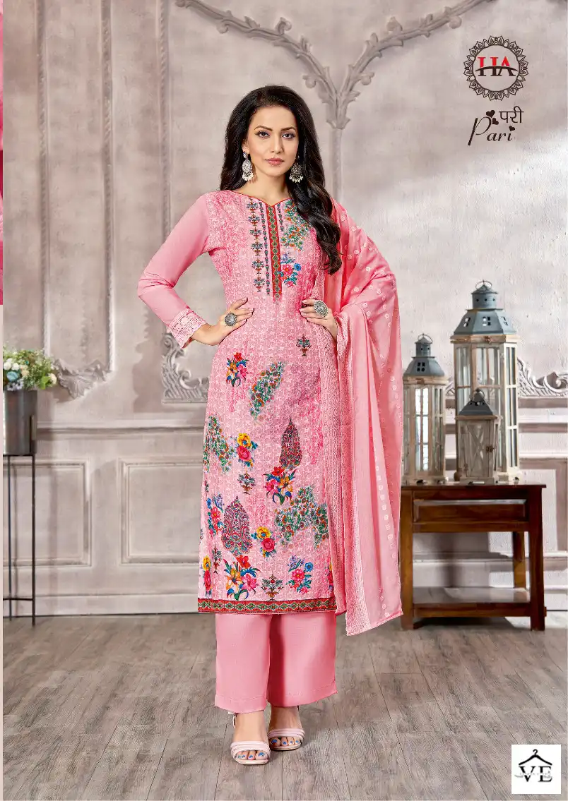 Harshit Fashion Pari Cotton Wholesale Salwar Suit Catalog — Wholesale Salwar Suits, MPA wholesale from Surat - Gallery Image 4