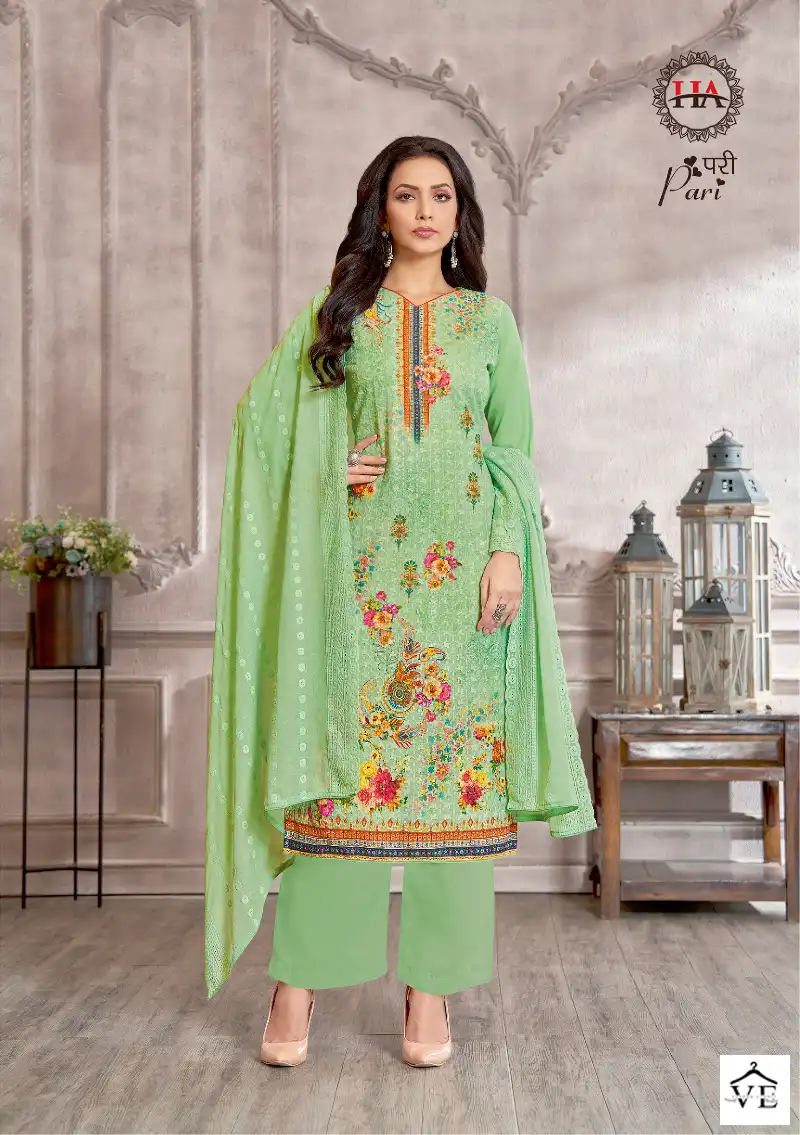Harshit Fashion Pari Cotton Wholesale Salwar Suit Catalog — Wholesale Salwar Suits, MPA wholesale from Surat - Gallery Image 5