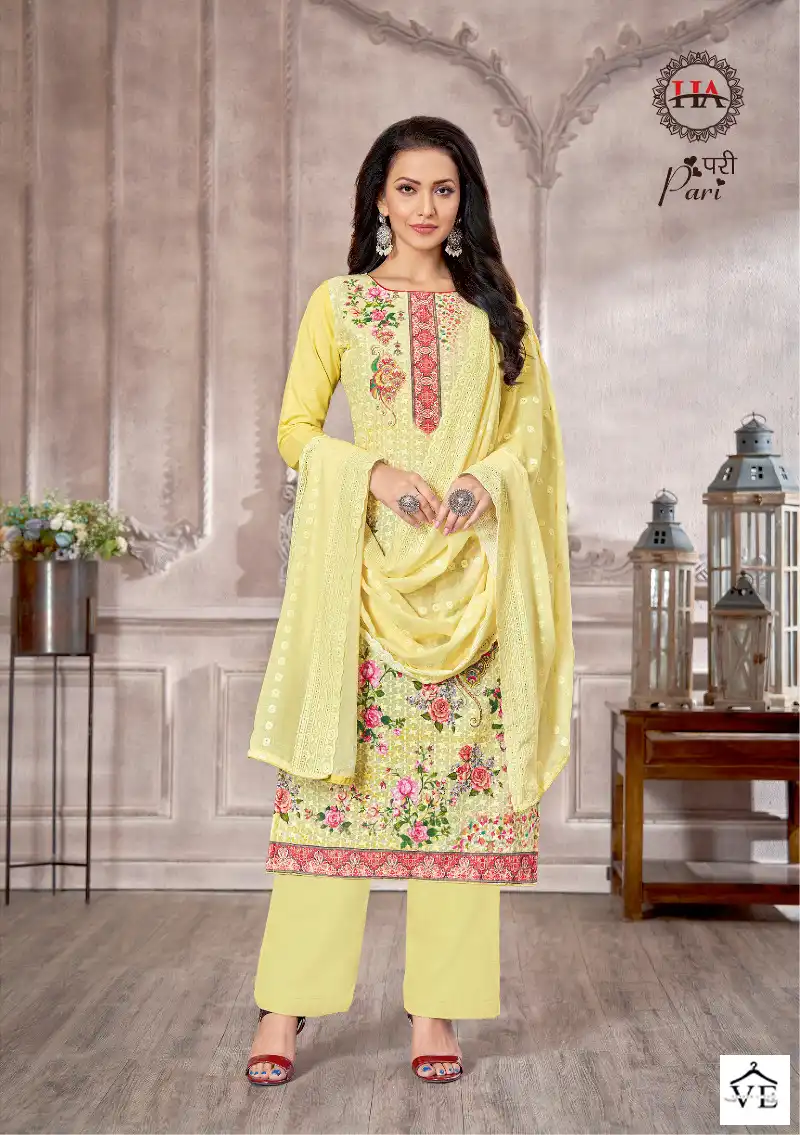 Harshit Fashion Pari Cotton Wholesale Salwar Suit Catalog — Wholesale Salwar Suits, MPA wholesale from Surat - Gallery Image 7