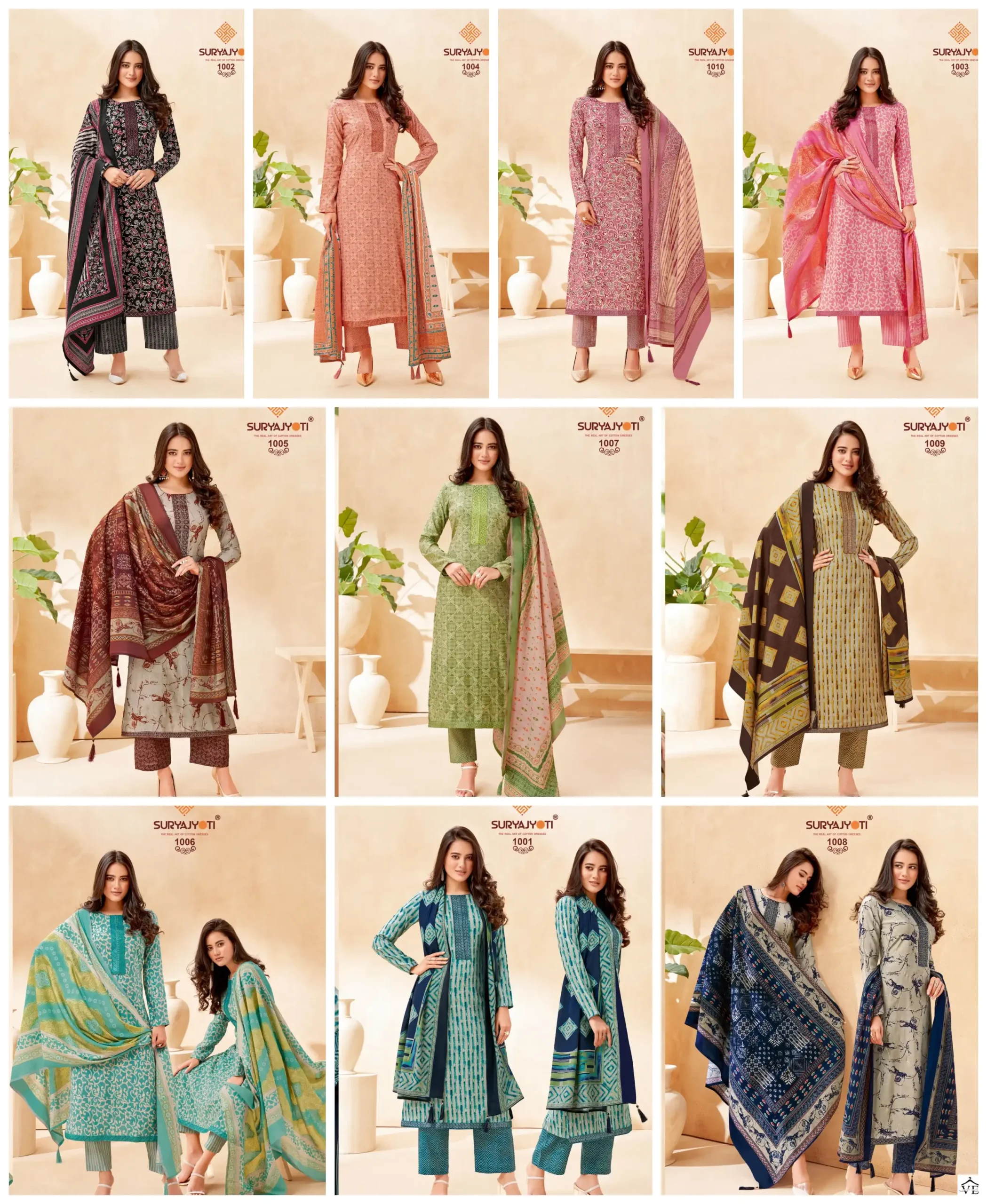 Suryajyoti Pari Vol 1 Modal Silk Wholesale Salwar Suit Catalog — Wholesale Salwar Suits, MPA wholesale from Surat — view 10