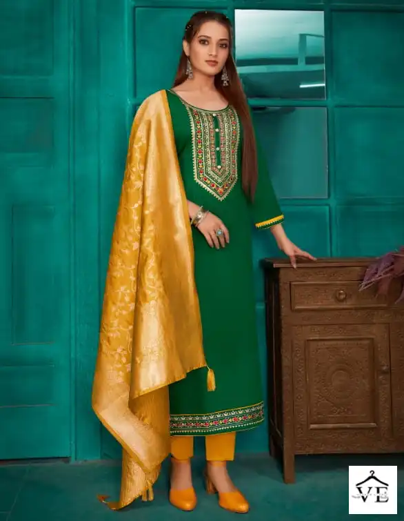 Panch Ratna Paridhan Jam Silk Wholesale Designer Salwar Suit Catalog