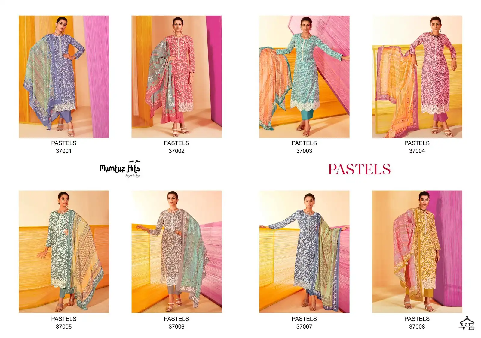 Mumtaz Arts Pastels Lawn Cotton Wholesale Fancy Salwar Suit Catalog — Wholesale Salwar Suits, MPA wholesale from Surat — view 9
