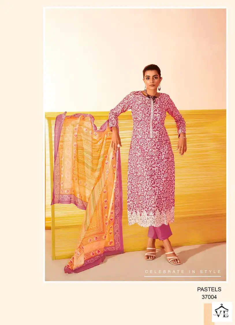 Mumtaz Arts Pastels Lawn Cotton Wholesale Fancy Salwar Suit Catalog — Wholesale Salwar Suits, MPA wholesale from Surat - Gallery Image 5