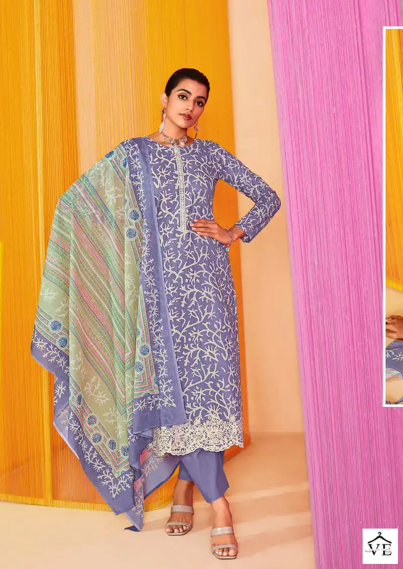 Mumtaz Arts Pastels Lawn Cotton Wholesale Fancy Salwar Suit Catalog — Wholesale Salwar Suits, MPA wholesale from Surat - Gallery Image 7