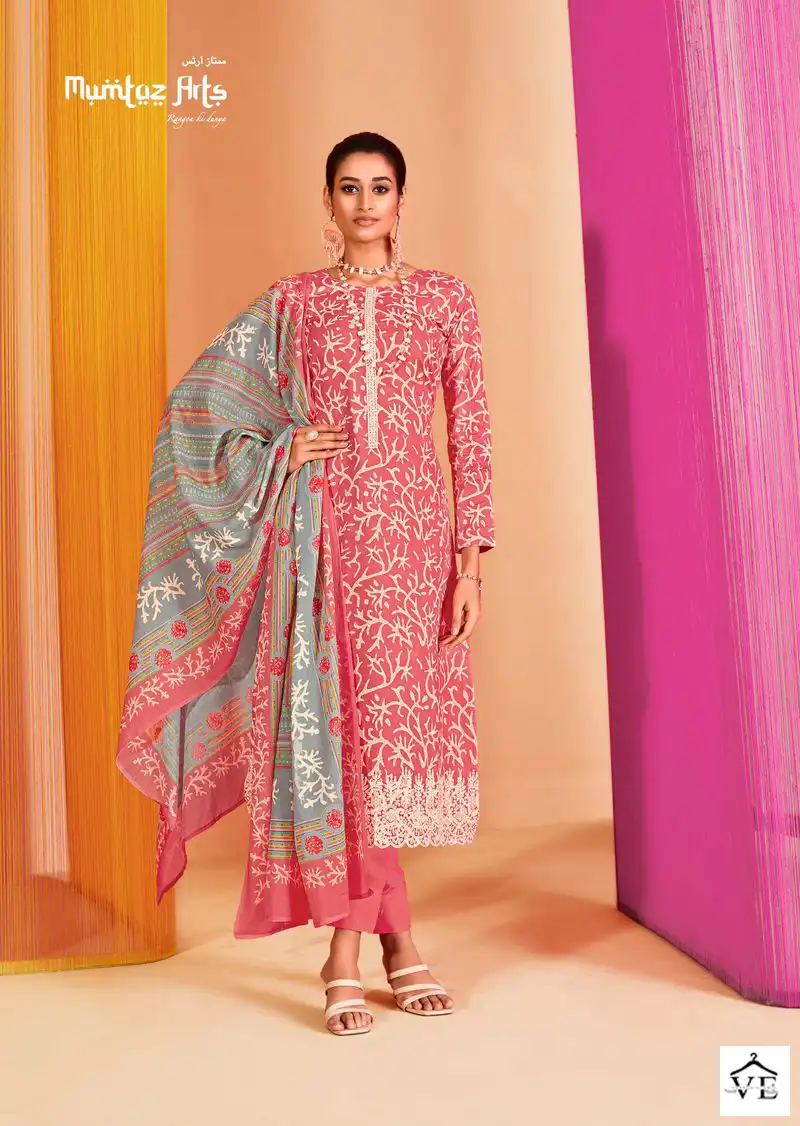 Mumtaz Arts Pastels Lawn Cotton Wholesale Fancy Salwar Suit Catalog — Wholesale Salwar Suits, MPA wholesale from Surat - Gallery Image 8