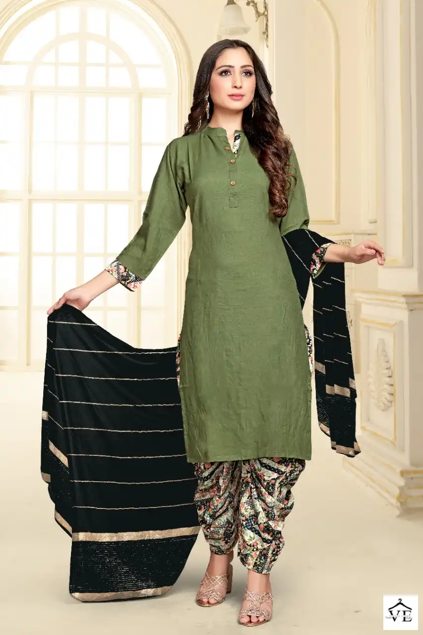 Tunic House Patiyala Rani Vol 3 Heavy Viscouse Rayon Wholesale Readymade Salwar Suit Catalog — Wholesale Salwar Suits, MPA wholesale from Surat - Gallery Image 3