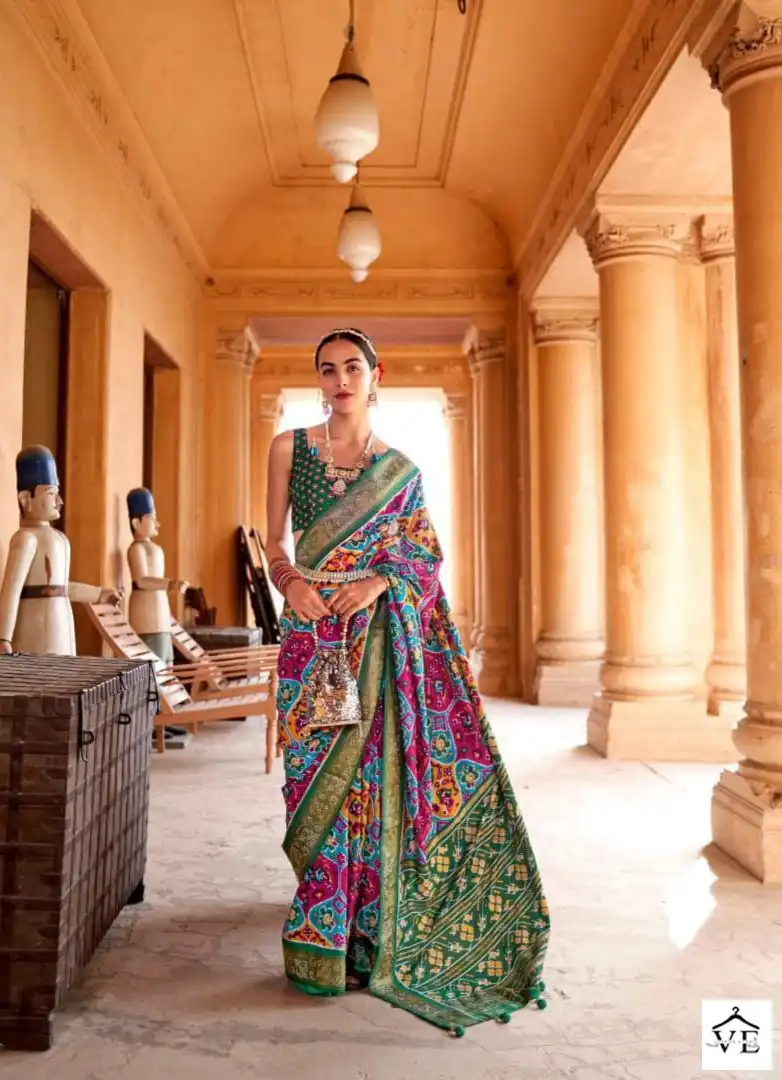 Vardan Ethnic Patola Vol 4 Sigma Silk Wholesale Sarees Catalog — Wholesale Sarees, MPA wholesale from Surat - Gallery Image 9
