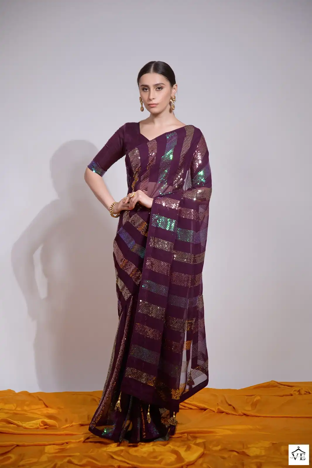 Vardan Ethnic Pc Sequence Vol 17 Heavy Georgette Wholesale Sarees Catalog — Wholesale Sarees, MPA wholesale from Surat - Gallery Image 3