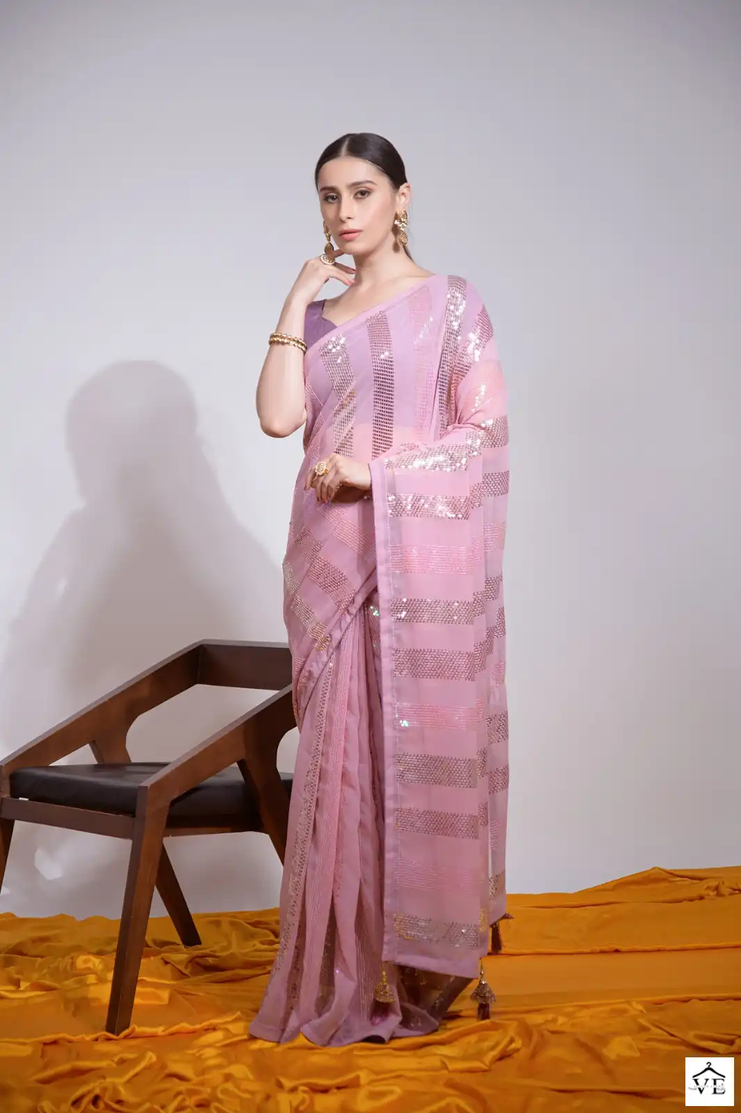 Vardan Ethnic Pc Sequence Vol 17 Heavy Georgette Wholesale Sarees Catalog — Wholesale Sarees, MPA wholesale from Surat - Gallery Image 5