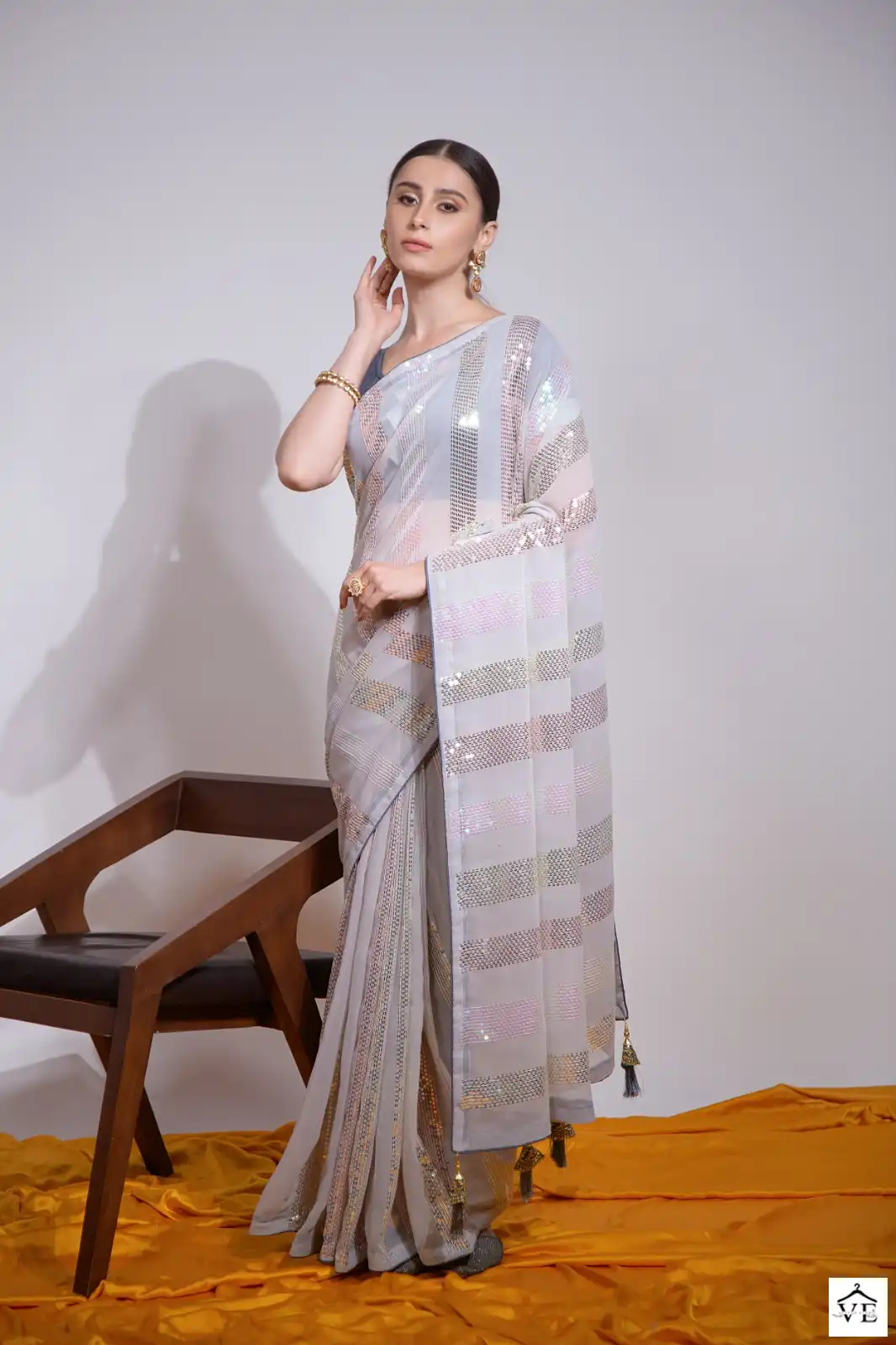 Vardan Ethnic Pc Sequence Vol 17 Heavy Georgette Wholesale Sarees Catalog — Wholesale Sarees, MPA wholesale from Surat - Gallery Image 6