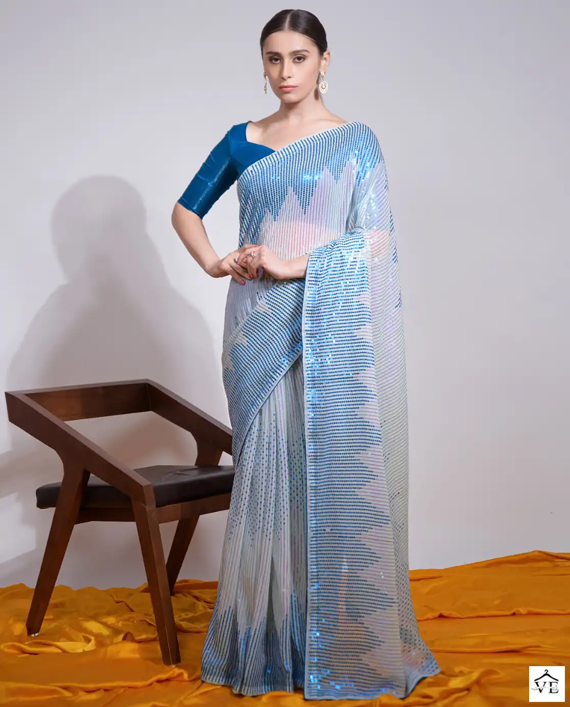 Vardan Ethnic Pc Sequence Vol 19 Heavy Georgette Wholesale Sarees Catalog — Wholesale Sarees, MPA wholesale from Surat — view 1