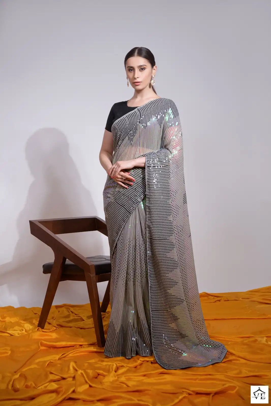 Vardan Ethnic Pc Sequence Vol 19 Heavy Georgette Wholesale Sarees Catalog — Wholesale Sarees, MPA wholesale from Surat - Gallery Image 3