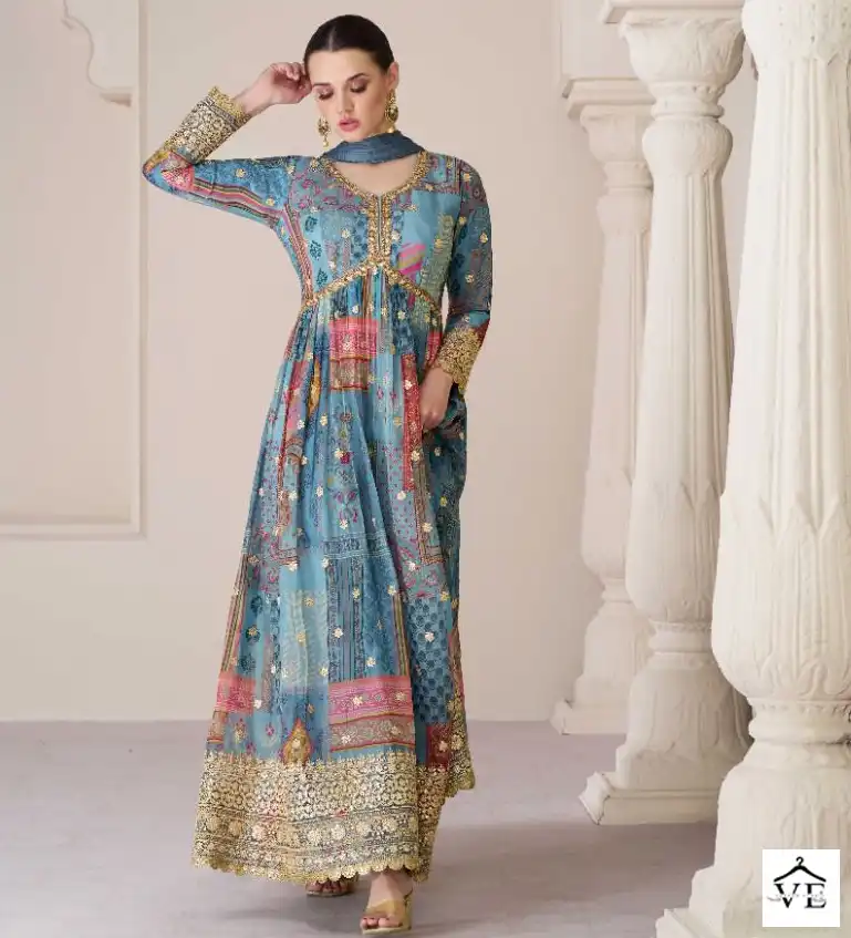 Sayuri Designer Phulaari Premium Organza Silk Wholesale Designer Readymade Salwar Suit Catalog — Wholesale Salwar Suits, Sayuri Designer wholesale from Surat — view 1